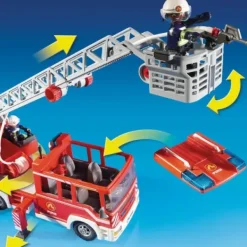 Playmobil Playmobil|9463 - Camion Pompiers Echelle Pivotante City Action