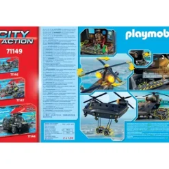 Playmobil Playmobil|71149 – City Action - Helicoptere Des Forces Speciales