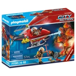 Playmobil Playmobil|71195 - City Action – Helicoptere Bombardier Des Pompiers