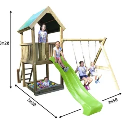 BnB Wood Aire De Jeux Riverside Avec Tour Et Portique- Aires De Jeux