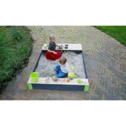Exit Toys Bac A Sable En Bois Avec Cuisine Aksent 200 X 140- Bacs À Sable