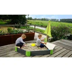 Exit Toys Bac A Sable En Bois Bateau Aksent 190 X 90 Cm- Bacs À Sable