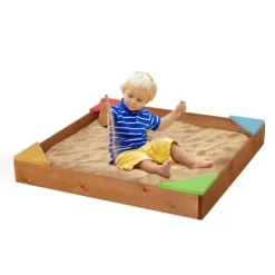 SUN and SPORT Bac A Sable En Bois Brut- Bacs À Sable