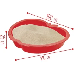 SUN and SPORT Bac A Sable En Plastique Piscine Pomme- Bacs À Sable