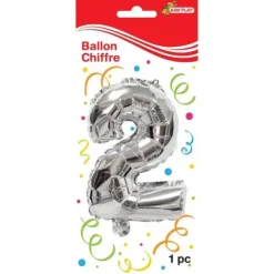 Kim Play Ballon Metal Chiffre 2- Anniversaire