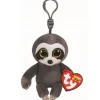 TY Beanie Boo'S- Porte-clés Dangler Le Paresseux Gris- Porte-clés