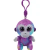 TY Beanie Boo'S- Porte-clés Zuri Le Singe Multicolore- Porte-clés