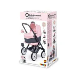 Smoby Poussettes Poupons|Bebe Confort - Combi Poussette + Landau 3 En 1 - Roues Silencieuses