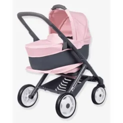 Smoby Poussettes Poupons|Bebe Confort - Combi Poussette + Landau 3 En 1 - Roues Silencieuses