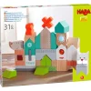 Haba Blocs De Construction En Bois Chien Et Chat- Planchettes Et Construction En Bois