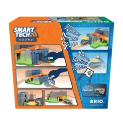 Brio World - Pont Et Tunnel Cascade Smart Tech- Planchettes Et Construction En Bois