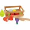 WOOD N PLAY Cuisine Et Dinette|Cagette De Fruits Et Legumes En Bois A Découper