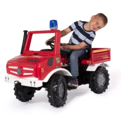 Rolly Toys Camion A Pedales Unimog Pompiers- Tracteurs À Pédales