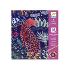 Djeco Cartes A Gratter Nature Luxuriante- Découpage, Collage, Pliage