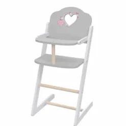 LOVE BEBE Accessoires Poupons|Chaise Haute Poupon En Bois 60 Cm