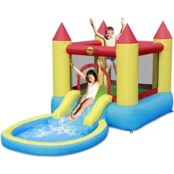 Swiftech Chateau Gonflable Avec Piscine- Châteaux Gonflables