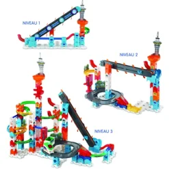 VTech Circuit A Billes Electronique Marble Rush - Super Sky Tower Set Xl300E- Constructions Magnétiques, Billes