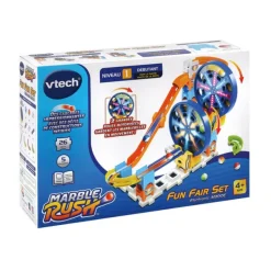 VTech Circuit A Billes Electronique Marble Rush - Fun Fair Set Electronic M300E- Constructions Magnétiques, Billes