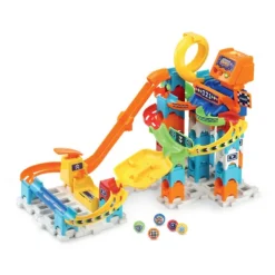 VTech Circuit A Billes Electronique Marble Rush - Racing Set Electronic M200E- Constructions Magnétiques, Billes