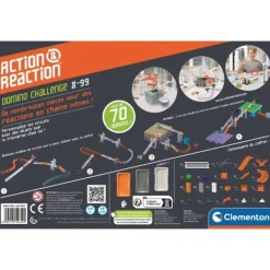 Clementoni Circuit De Billes Domino Challenge - Action Et Reaction- Meccano, Engrenages