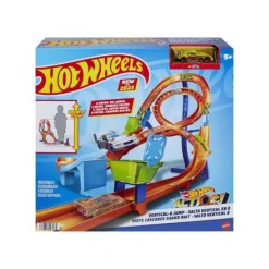 Mattel Circuit Piste Cascade Grand Huit - Hot Wheels- Jeux De Récréation