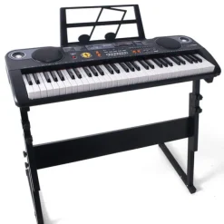Music Star Clavier Piano Electronique 61 Touches Et Pied Support- Instruments De Musique
