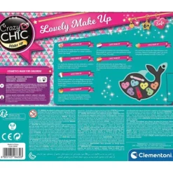 Clementoni Coffret De Maquillage Dauphin - Crazy Chic- Coiffure & Maquillage