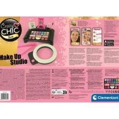 Clementoni Coffret De Maquillage Make Up Studio - Crazy Chic- Coiffure & Maquillage