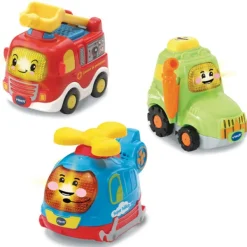 VTech Coffret Vehicules Trio Secours - Tut Tut Bolides- Activités D'éveil