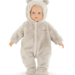 Corolle Accessoires Poupons|Combinaison Pilote Ourson - Grand Poupon 42 Cm