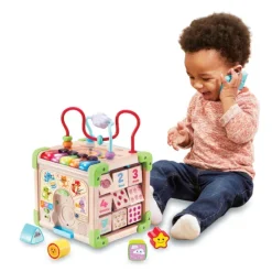 VTech Cube Interactif Multi-Activités- Jouets À Emboîter, À Empiler