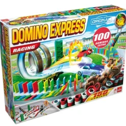 Goliath Domino Express Racing 150 Dominos Avec 100 Dominos Offerts- Meccano, Engrenages