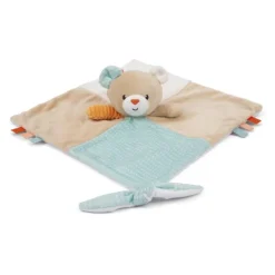 Baby Smile Doudou Carre De Tissus Ourson Mignon - Soft- Doudous