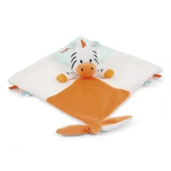 Baby Smile Doudou Carre De Tissus Petit Zebre - Soft- Doudous