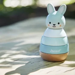 Janod Empilable Lapin - Partenariat Wwf®- Jouets À Emboîter, À Empiler