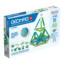 Geomag Ecofriendly 60 Pieces - Couleur- Constructions Magnétiques, Billes