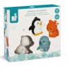Janod Gicleurs Pour Le Bain 4 Animaux De La Banquise- Jouets Pour Le Bain