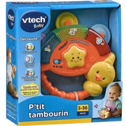 VTech Hochet - P'Tit Tambourin- Hochets, Anneaux De Dentition