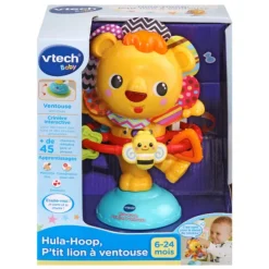 VTech Hochet Hula-Hoop P'Tit Lion A Ventouse- Hochets, Anneaux De Dentition