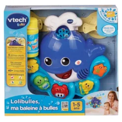 VTech Jouet De Bain - Lolibulles Baleine A Bulles- Jouets Pour Le Bain