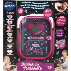 VTech Journal Intime Electronique Selfie Music Noir Kidisecrets- Journal Intime