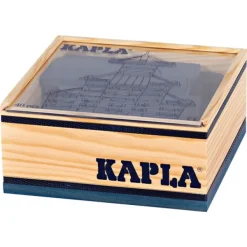 Kapla -40 Planchettes En Bois Bleu Fonce- Planchettes Et Construction En Bois