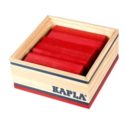 Kapla -40 Planchettes Rouges- Planchettes Et Construction En Bois