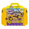 Spin Master Kinetic Sand - Mallette De Construction - Sable Magique A Modeler- Mosaïque, Sable Et Paillettes