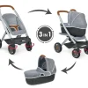 Smoby Poussettes Poupons|Landau Bebe Confort 3 En 1 Gris