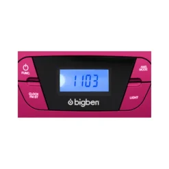Bigben Lecteur Cd/Usb Portable Lumineux Rose- Enceintes Bluetooth Et Casques Audio