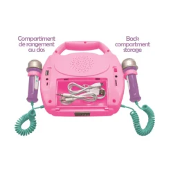 Lexibook Lecteur Karaoké Licorne- Micros Et Karaoké