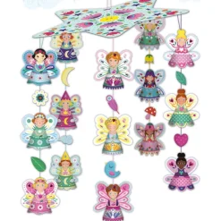 Janod Les Ateliers Déco - Mobile Fees- Découpage, Collage, Pliage