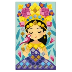 Janod Les Ateliers Du Calme - Mosaiques Princesses Et Fees- Mosaïque, Sable Et Paillettes