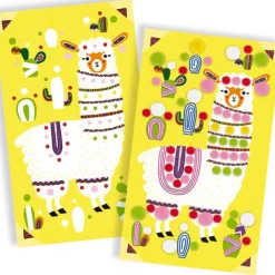 Janod Les Ateliers Du Calme-Pompons Lamas- Mosaïque, Sable Et Paillettes